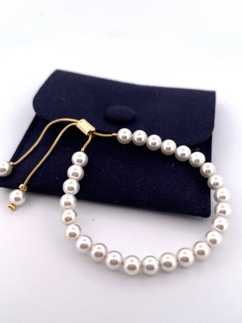 Adjustable Pearl Bracelet