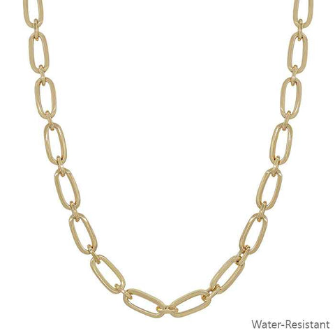 Open Oval Chain Necklace