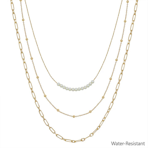 Water Resistant Pearl Necklace