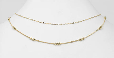 2 Layer Necklace- N-2169