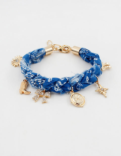 b-766 blue bandana bracelet
