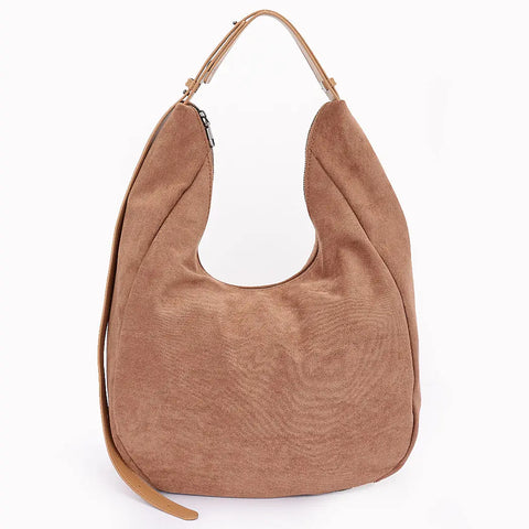 Suede Bindle Bag