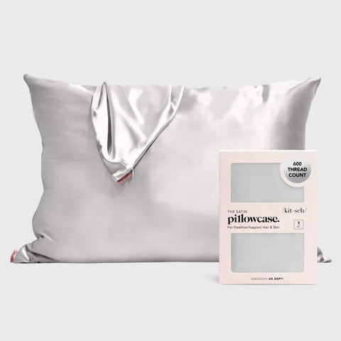Satin Pillowcase-Silver