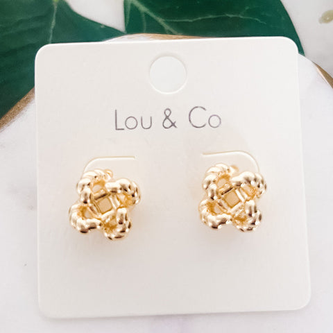 e-2255 braided knot earrings