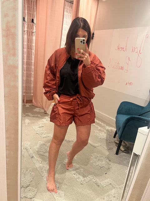 Meet Me at the Track Jacket - Rust