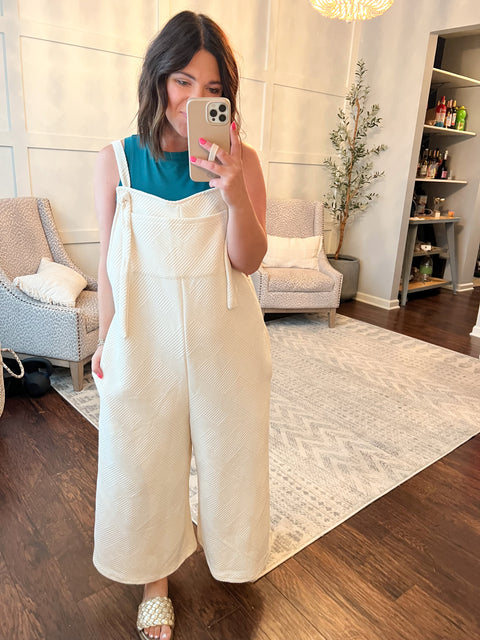 Textured Overall - Cream