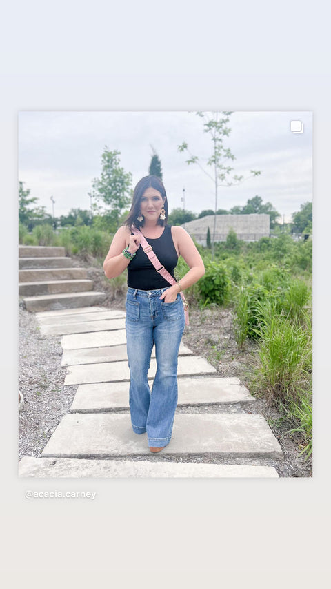 Patch Pocket Bell Bottoms