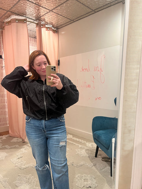 Meet Me at the Track Jacket -Black