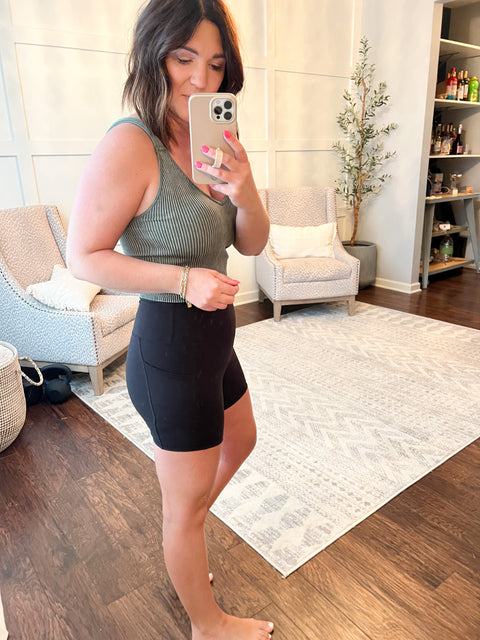 Refuse to Lose Biker Shorts - Black