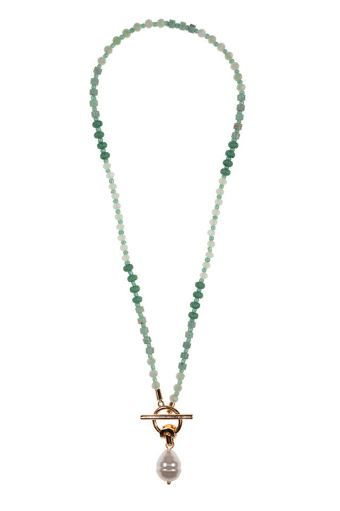 N-1904 resin beaded necklace