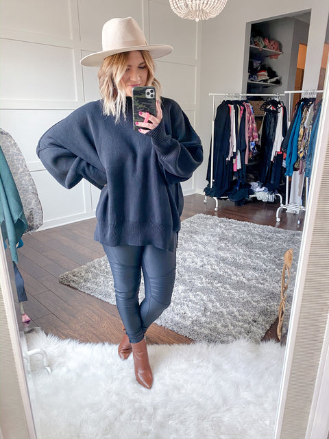 Living for Love Sweater - Black