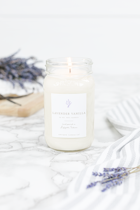 Lavender Vanilla Candle - 16oz