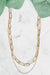 Two Layer Chain Necklace - N-1062
